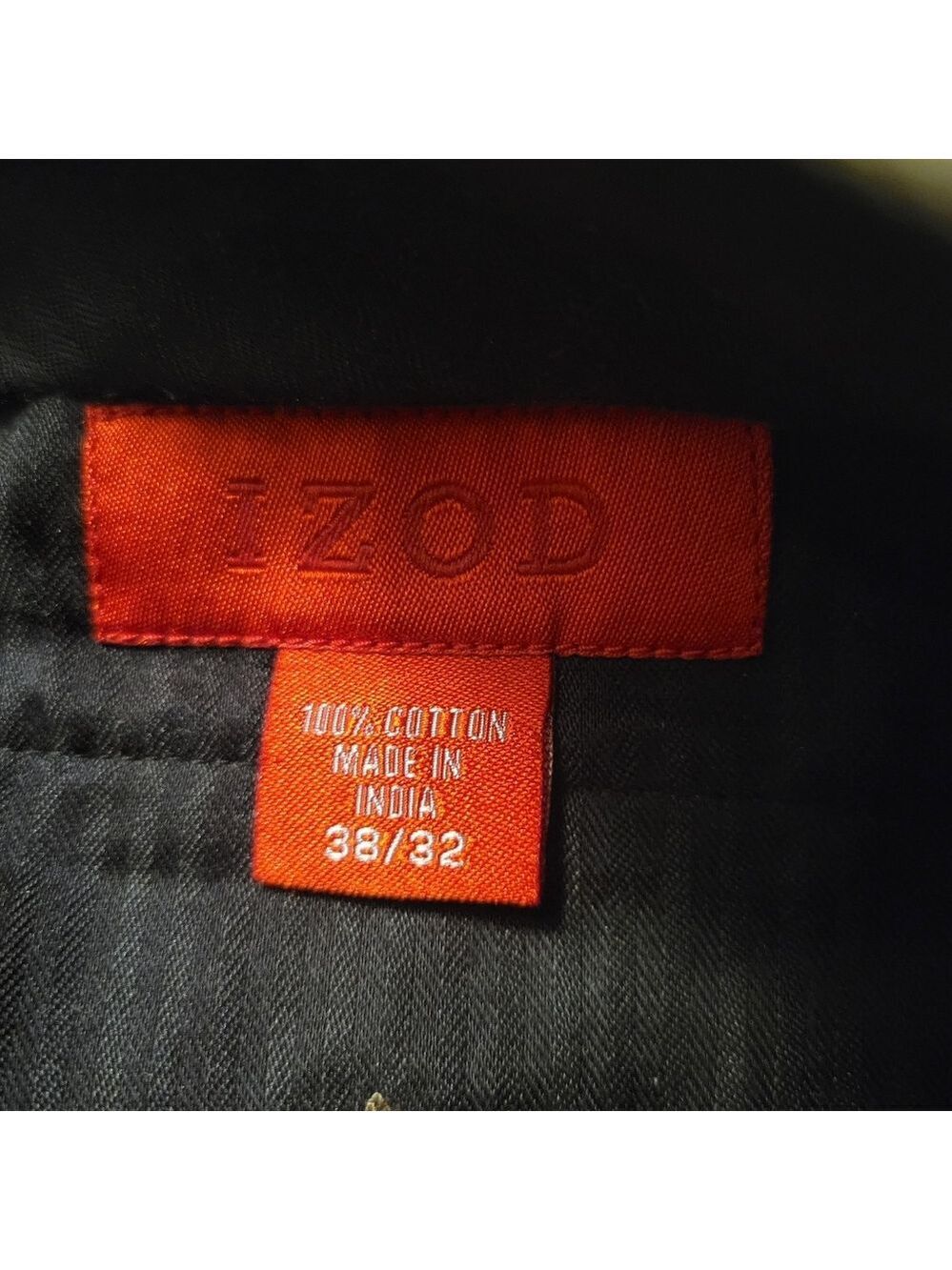 Izod Men's Khaki Chinos 38x32 - Picture 3 of 5